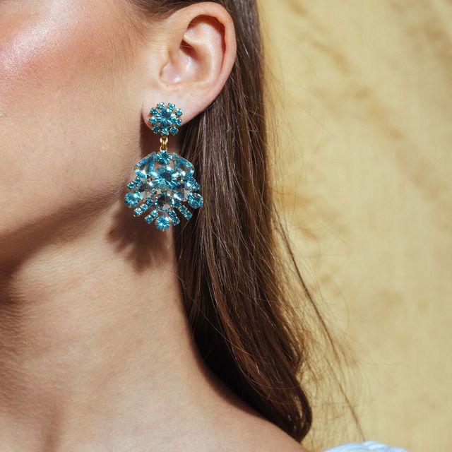 Willa Earrings in Aqua