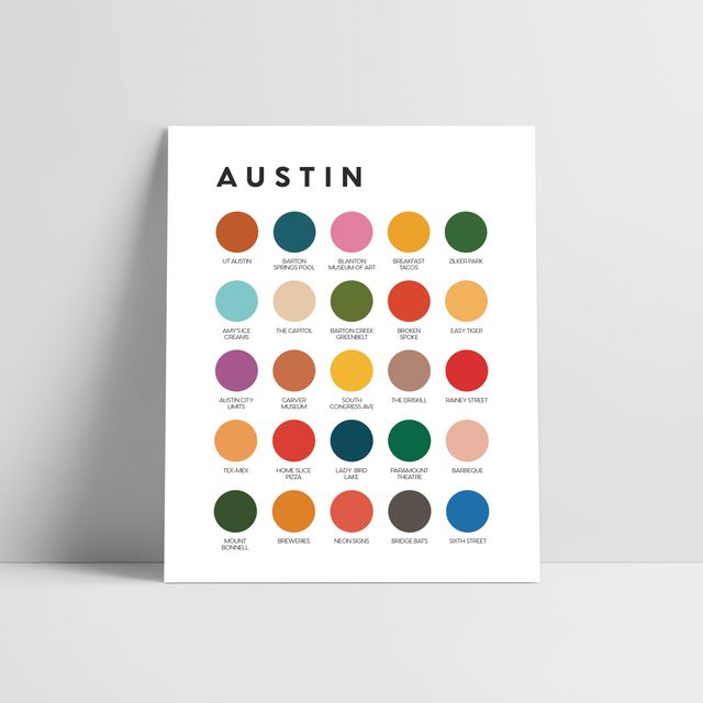 Austin Color Palette Print