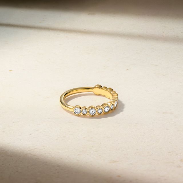 Bubbly Diamond Ring