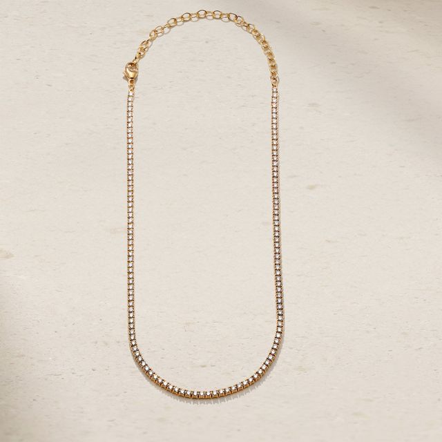 Single Thread Diamond Tennis Necklace