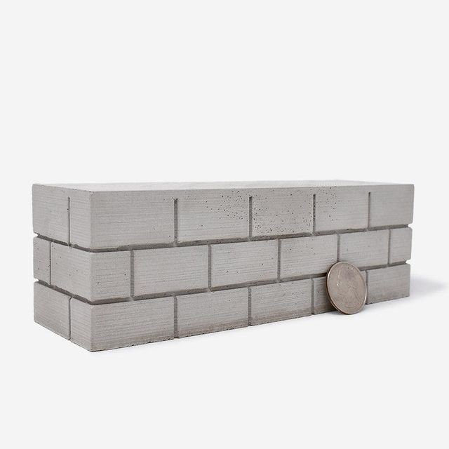 1:12 Scale Mini Concrete Block Wall