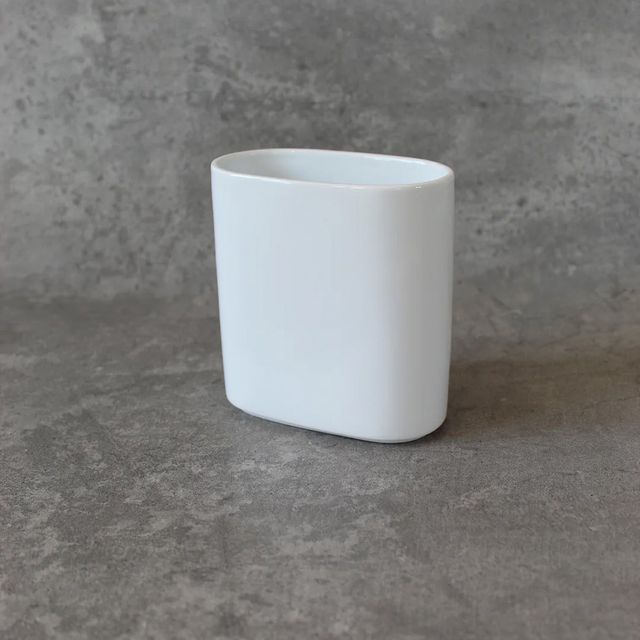 Deco Oval Ceramic Brush Caddy