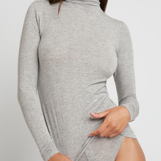 Whipped Turtleneck in Heather Grey