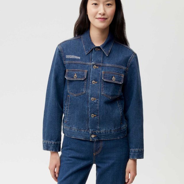Urban Renewal Remade Overdyed Branded Fleece-Lined Denim Jacket | Urban  Outfitters