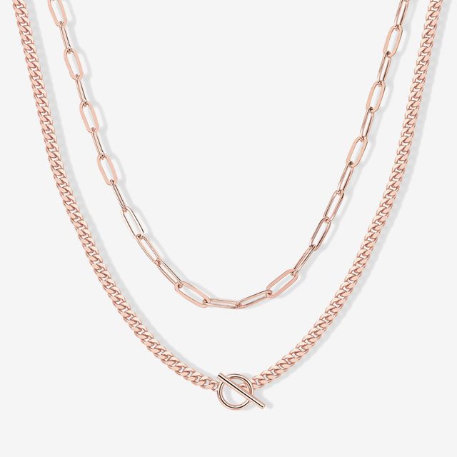 Layered Chain Circle Necklace