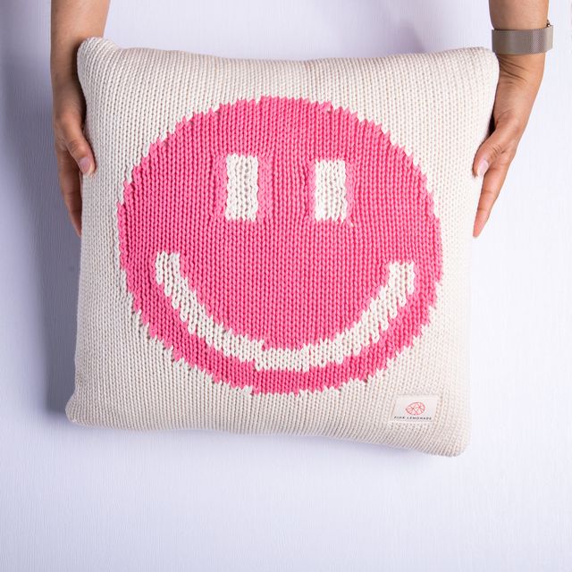 Smiley - Natural/Clutter Pink