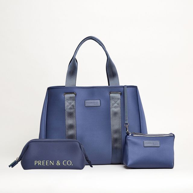 Midnight Blue Tote & Case Set - 20% off