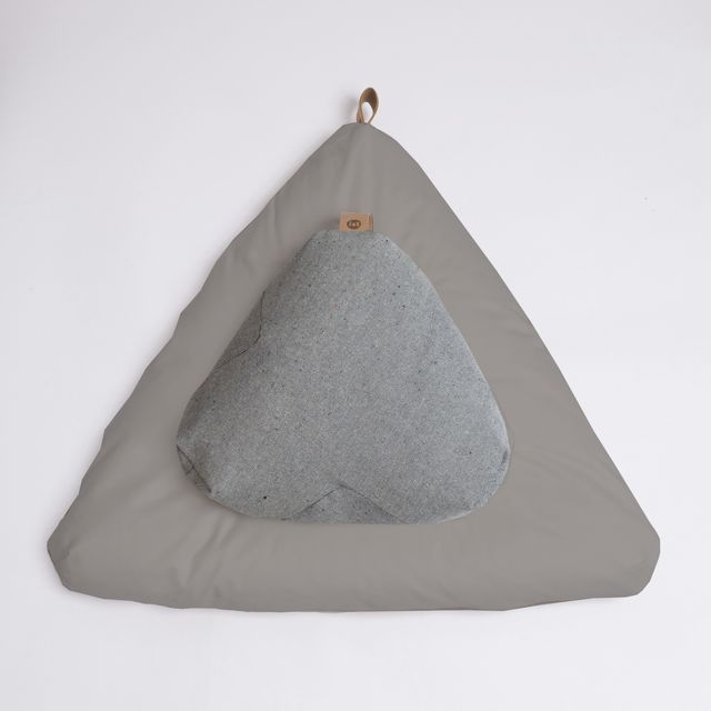 Ash Grey and Driftwood meditation cushion set