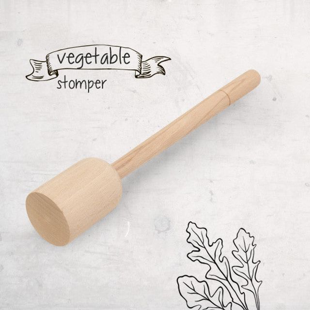 Wooden Vegetable Stomper-Tamper Packer-Pounder