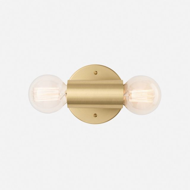 Cylinder Double Sconce