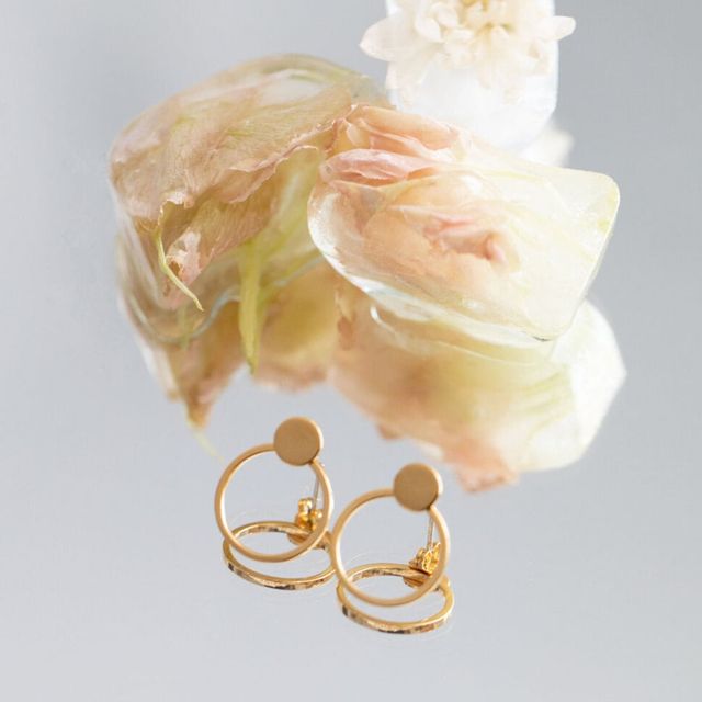 Cyclical Earring with Jacket (Brass)