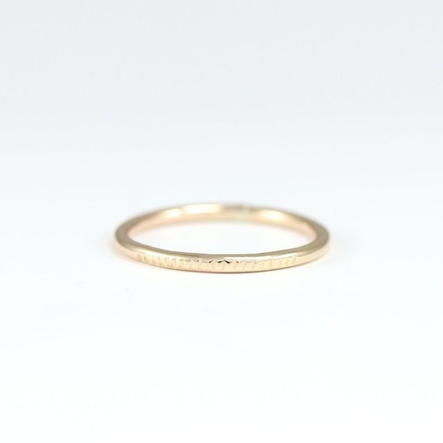 Texture Line Stacking Ring