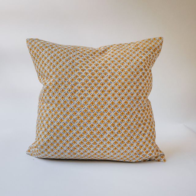 Jodha - Hand Block-printed Linen Pillowcase