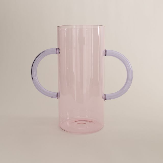 Handle Vase in Pink