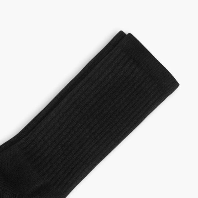 Women's Cotton Crew Sock | Black