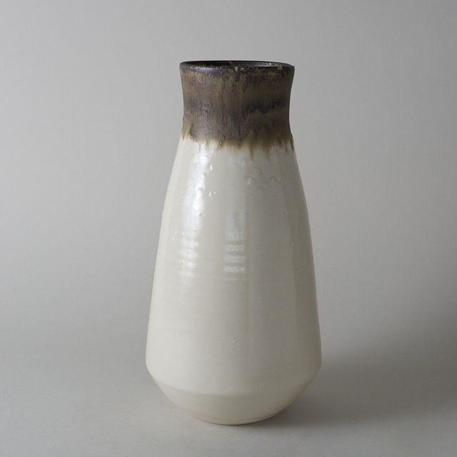 Large Architectural Vase No. 24 in Glossy Bronzed Birch