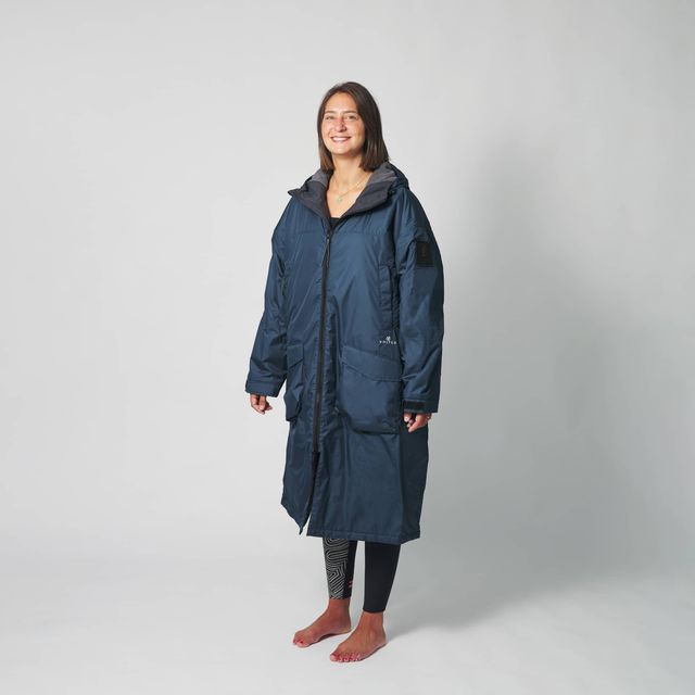 VOITED Original Outdoor Changing Robe & Drycoat for Surfing, Camping, Vanlife & Wild Swimming - Ocean Navy