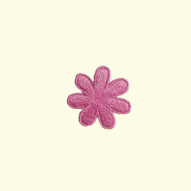 Pink Flower Iron on patch