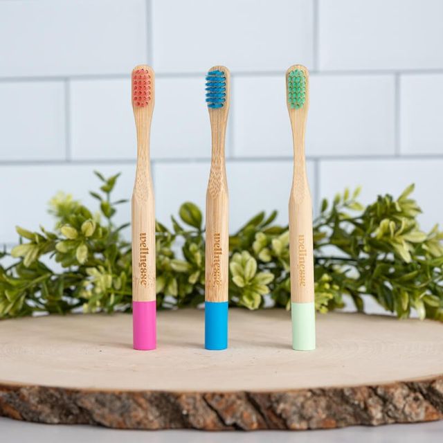 Children's Bamboo Toothbrushes - 3 Pack