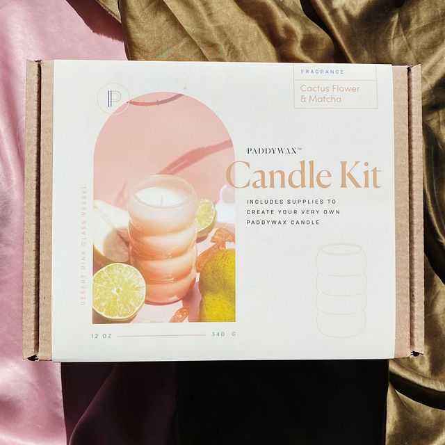 Paddywax Candle Making Kit 12oz in Cactus Flower + Matcha