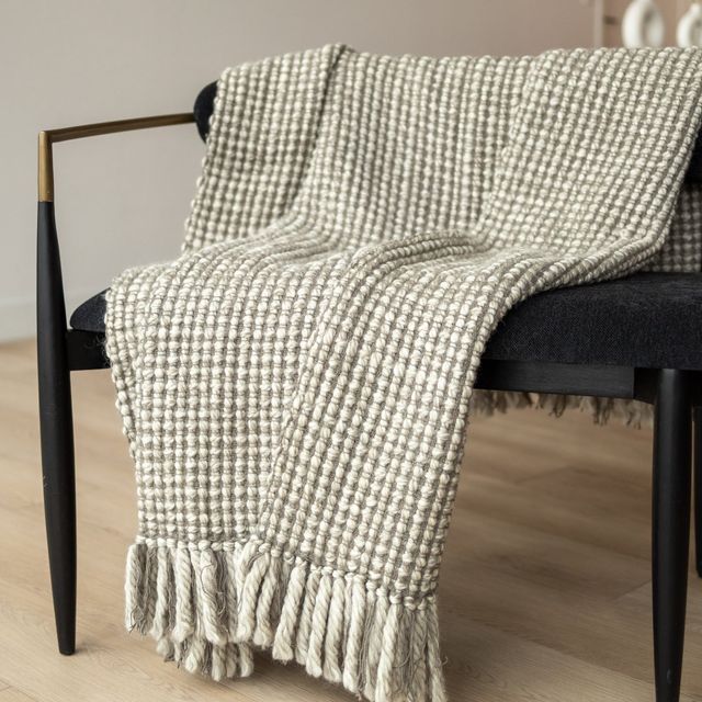 Serenity Organic Cotton and Wool Throw Blanket