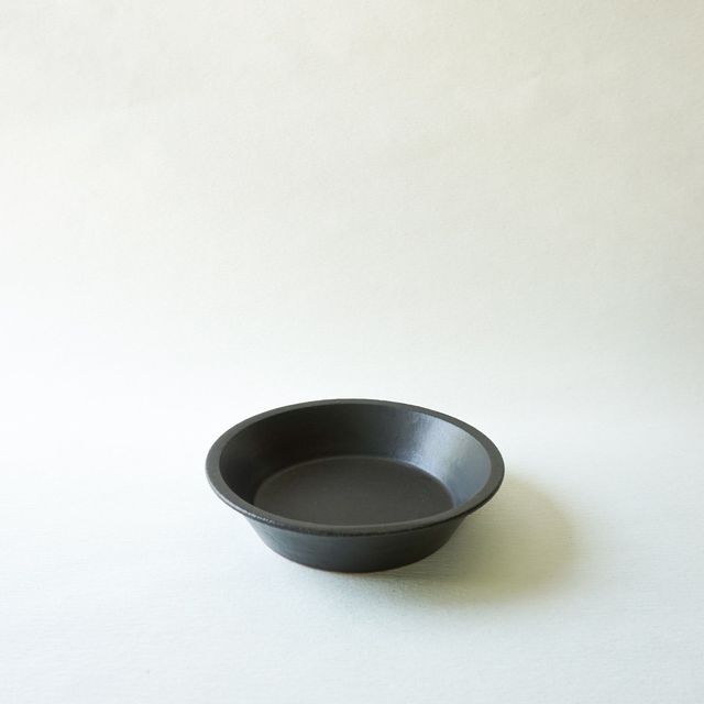 Black Stackable Medium Shallow Bowl