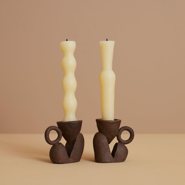 Bloom Twin Candle + Candlestick Holder