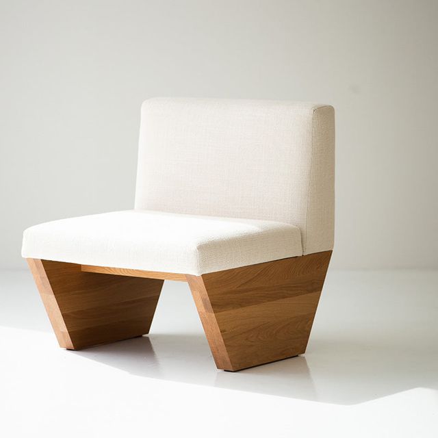 Modern Lotus Side Chair in White Oak - 4722