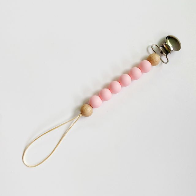 The Luxie Pacifier Clip | Cotton Candy Pink Clip