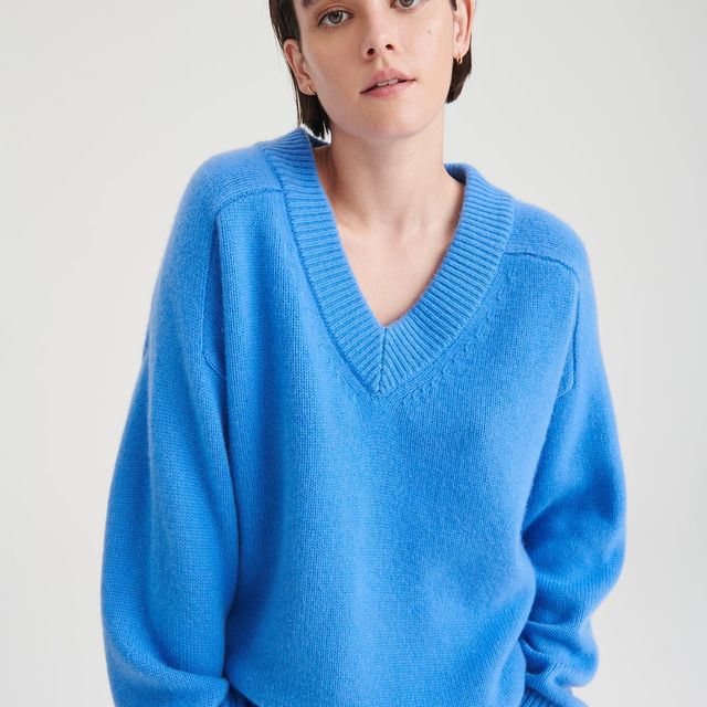 Super Luxe Cashmere V-Neck Sweater