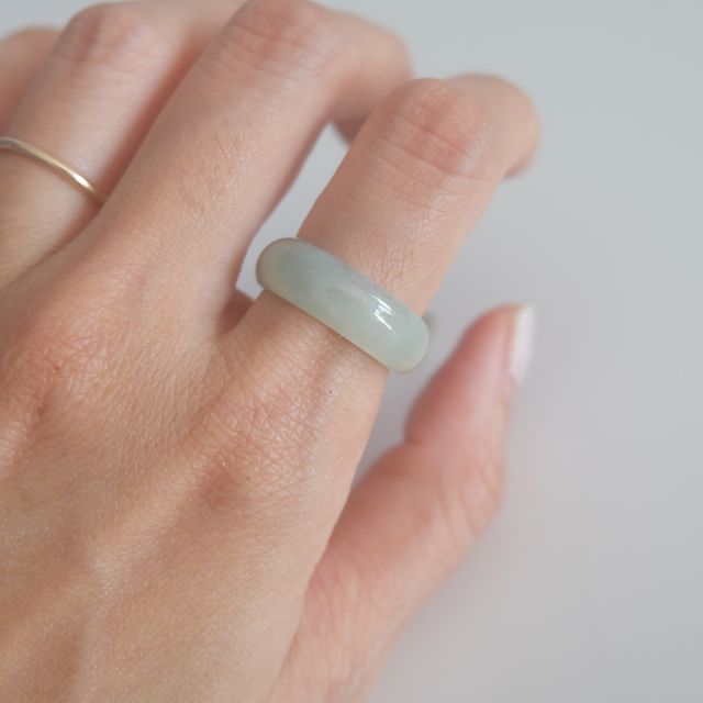 Green Jadeite Ring No. 012 - size 7.25