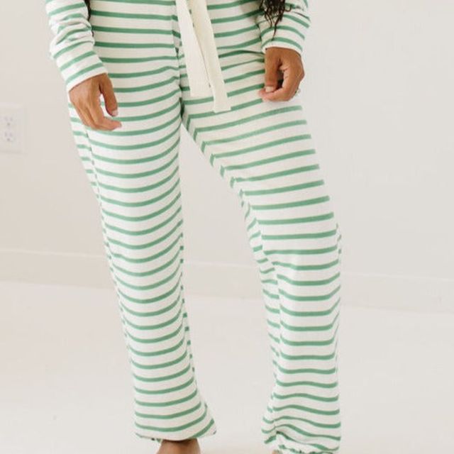 Women's Lounge Pant in Thistle Stripe