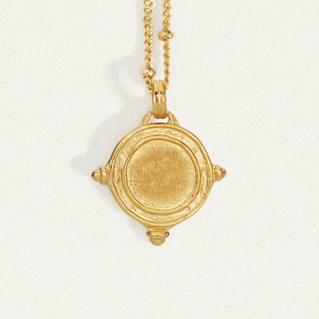 Petra Coin Necklace Gold Vermeil