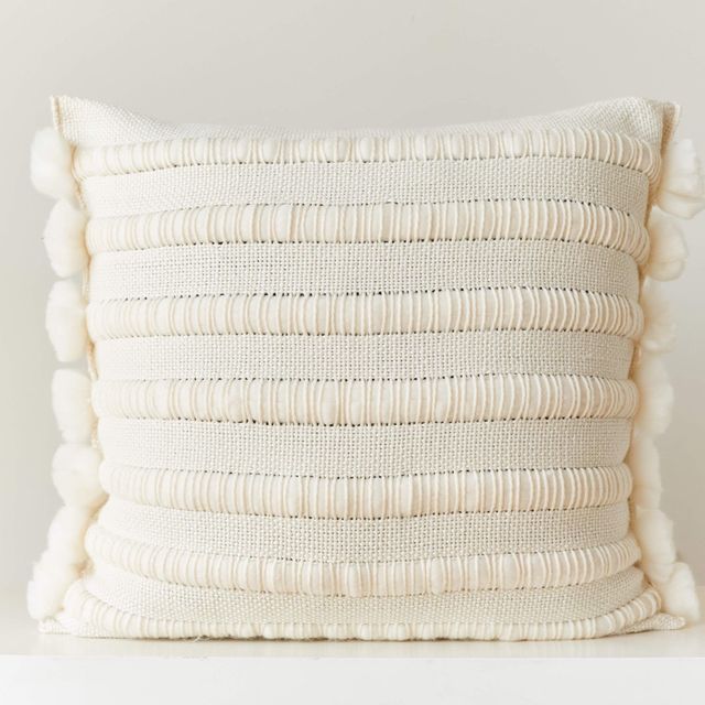 Throw Cushion Cover Textured Merino Wool Artemisa