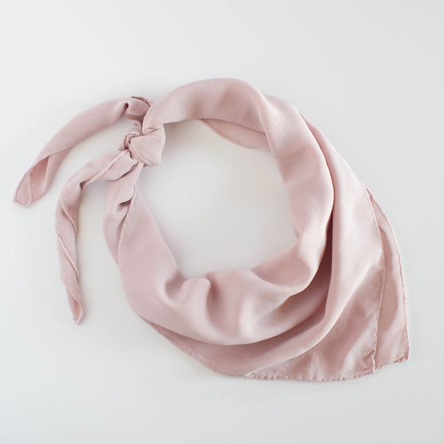 'The Classic' Washable Silk Scarf in Blush