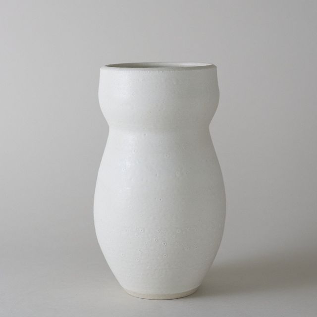 Large Gourd Series Vase in Ivory