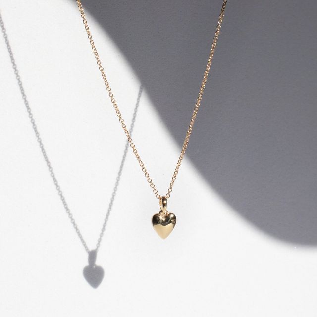 Mini Puffed Heart Necklace