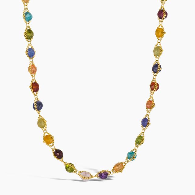 Multi-Colored Woven Necklace