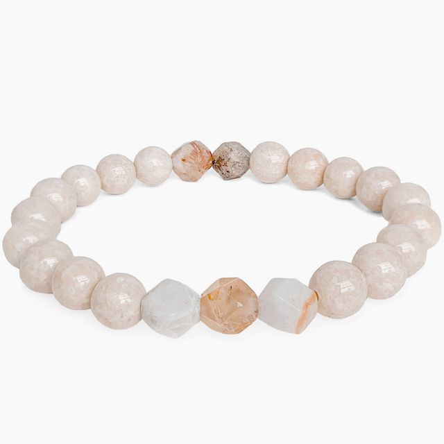 Go With the Flow Bracelet | Agate, Riverstone