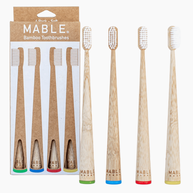 Bamboo Toothbrushes - 4 Pack