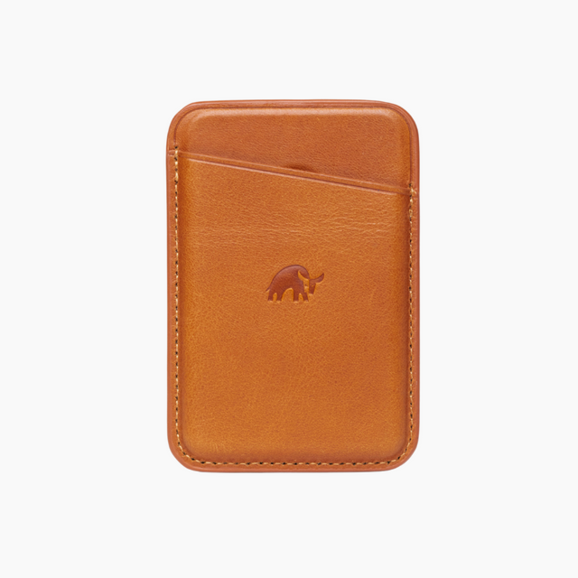BACKORDER Leather Magnetic Wallet - SIENNA