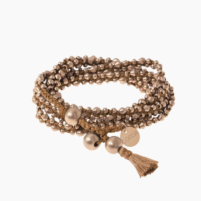Rose Gold Stellina Wrap Bracelet & Necklace | Warm Colors