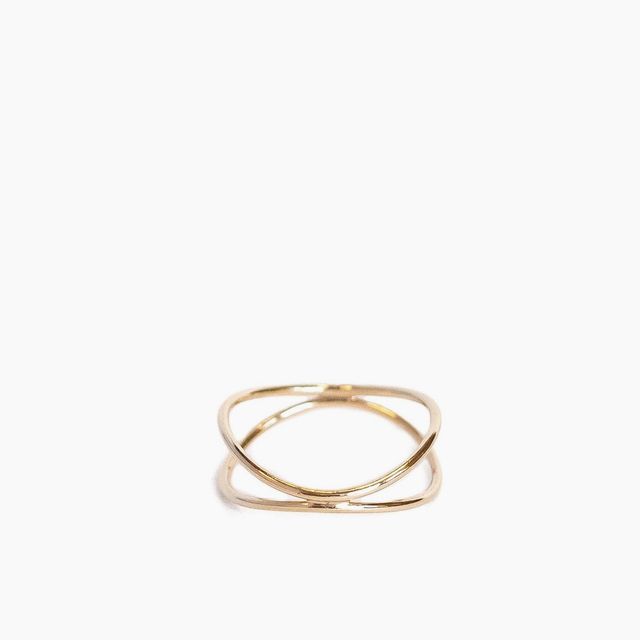 Gold Filled Double Helix Ring