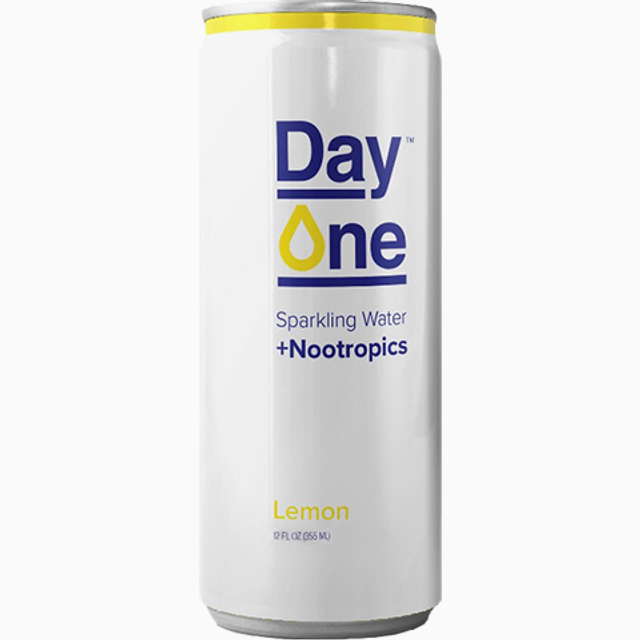 Lemon Sparkling Water + Nootropics (12 Pack)