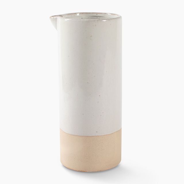 White Artisan Slender Vase