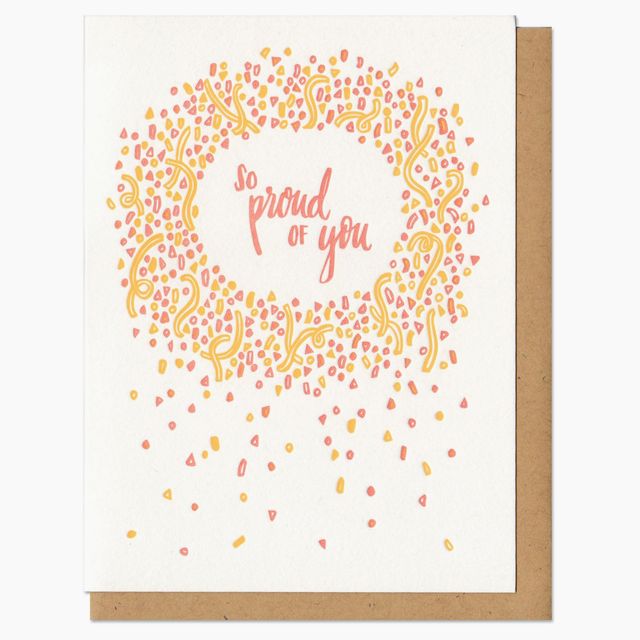 So Proud of You Confetti Greeting Card