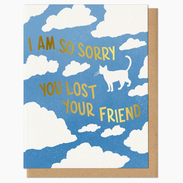 Sorry You Lost Your Friend (Cat) Greeting Card