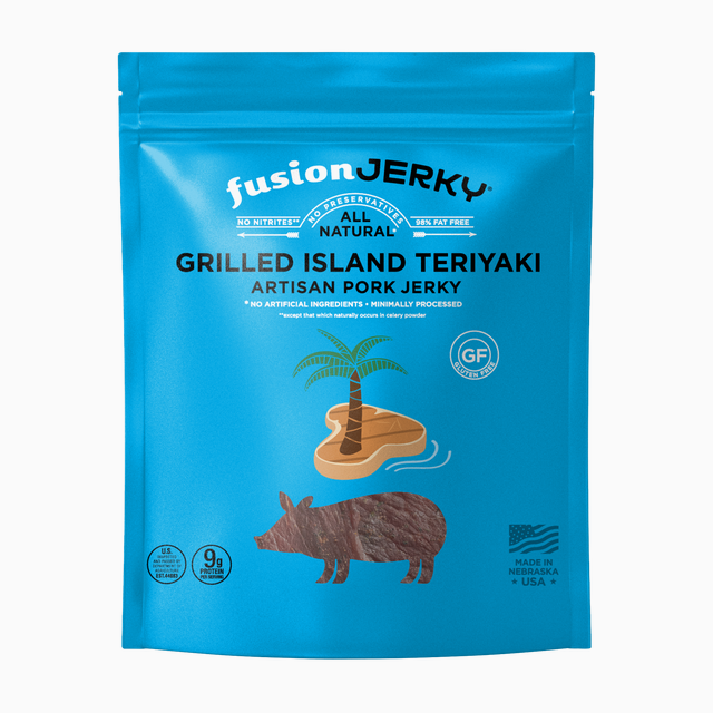 Grilled Island Teriyaki Pork Jerky