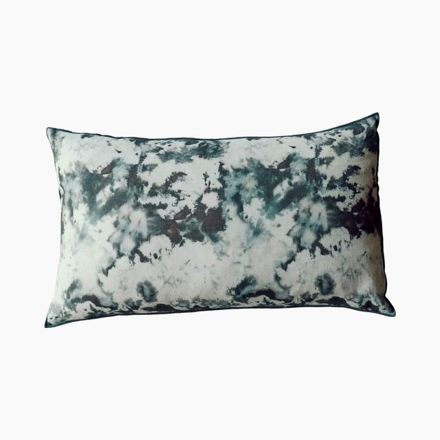 Grey Marble Lumbar Pillow