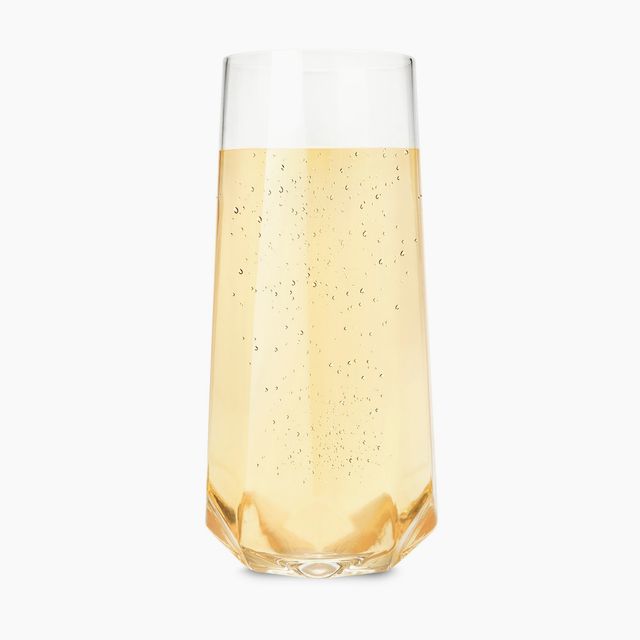 Faceted Crystal Stemless Champagne Flutes (Set of 2) by Viski